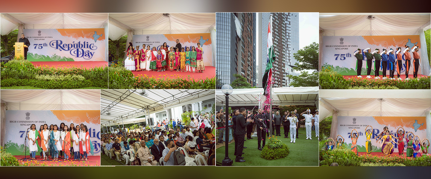  75th Republic Day celebrations at the High Commission of India in Singapore

